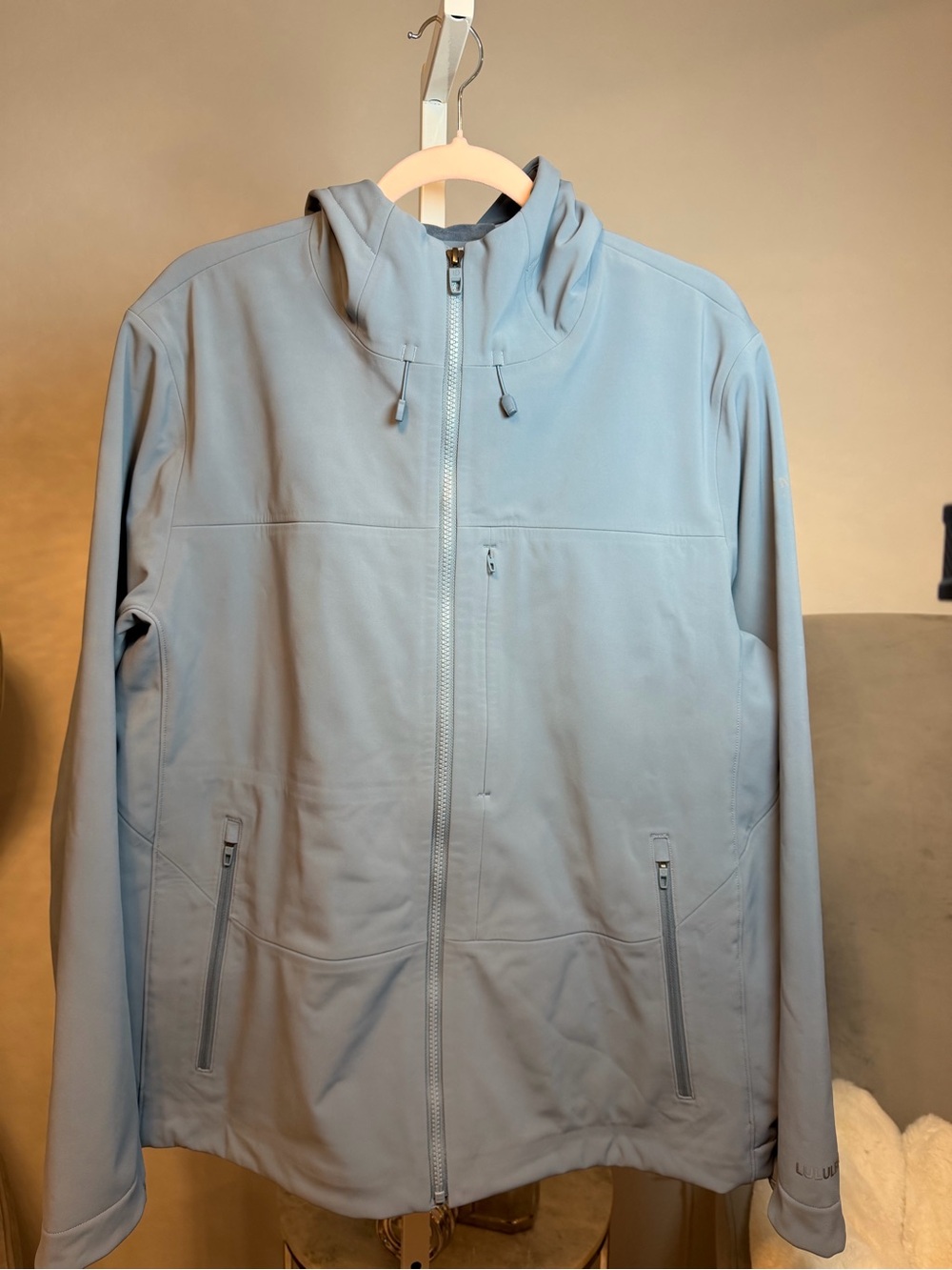 lululemon athletica Light Blue Hooded Jacket